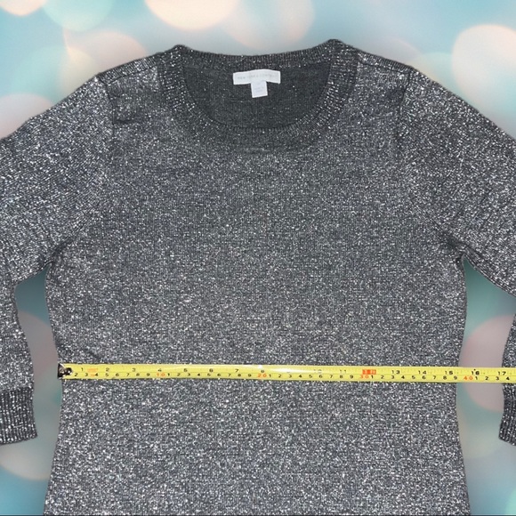 New York & Company Women’s Half Sleeve Glitter Sweater Size XS - Picture 3 of 5